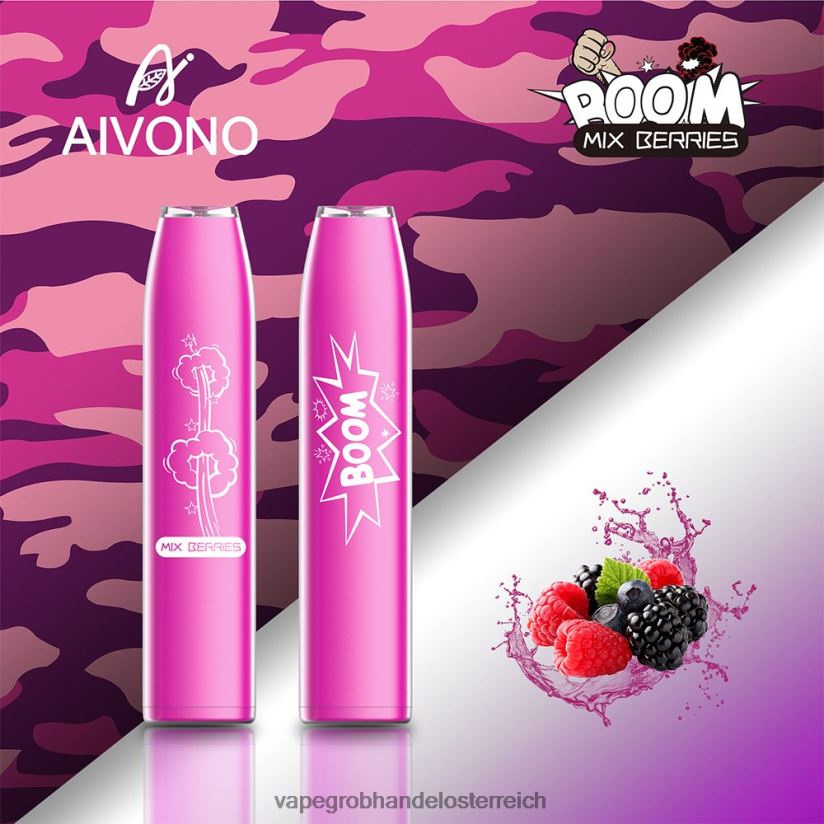 Aivono AIM BOOM 600 gemischte Beeren - F0TZ68361 Vape Großhandel Österreich