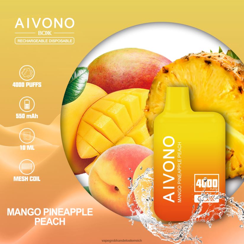 Mango-Ananas-Pfirsich