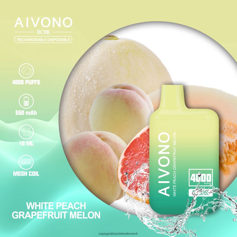 weiße Pfirsich-Grapefruitmelone