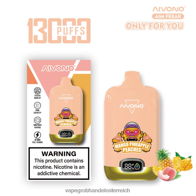 Mango-Ananas-Pfirsiche