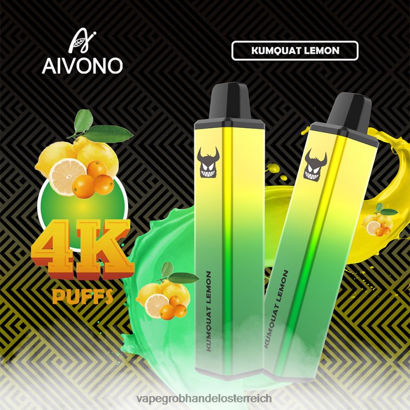 Aivono AIM FREAK 4000 Kumquat-Zitrone - F0TZ68256 Vape Österreich Preis