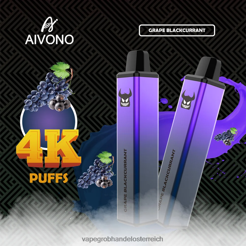 Aivono AIM FREAK 4000 Traube schwarze Johannisbeere - F0TZ68259 Vape Kaufen Linz
