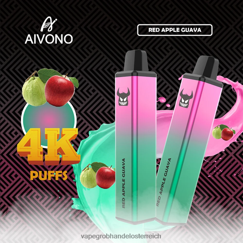 Aivono AIM FREAK 4000 rote Apfelguave - F0TZ68257 Vape Großhandel Österreich