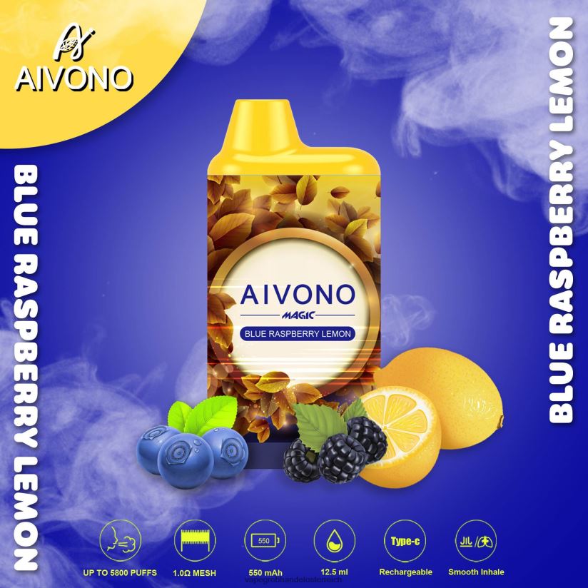 Aivono AIM MAGIC 5800 Mundbox-Zigarette blaue Himbeerzitrone - F0TZ6891 Vape Kaufen Linz