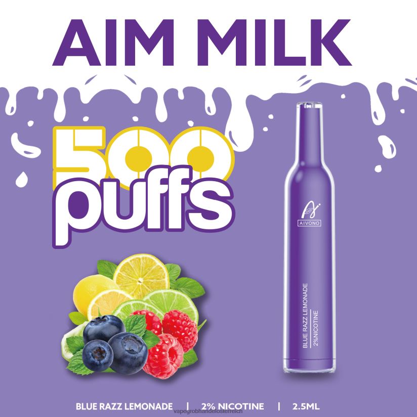 Aivono AIM MILK 500 Blue Razz Limonade - F0TZ68264 Vape Österreich Preis