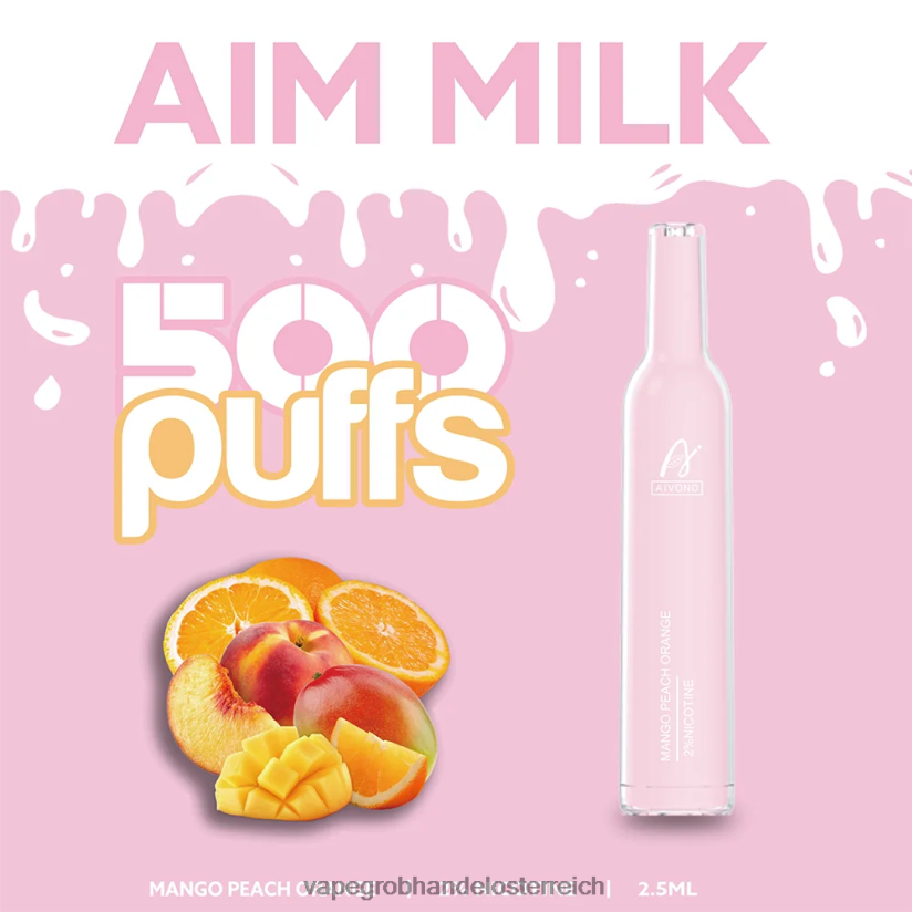 Aivono AIM MILK 500 Mango-Pfirsich-Orange - F0TZ68269 Vape Wien