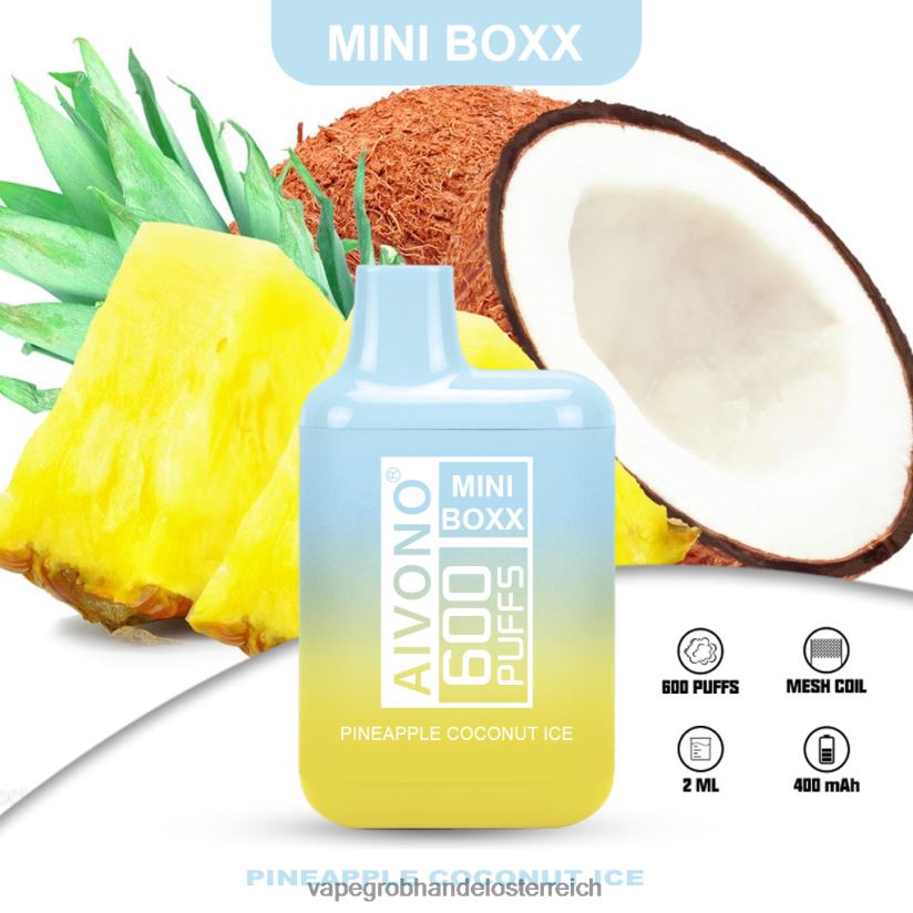 Aivono AIM MINI BOXX 600 Ananas-Kokos-Eis - F0TZ68238 Vape Großhändler