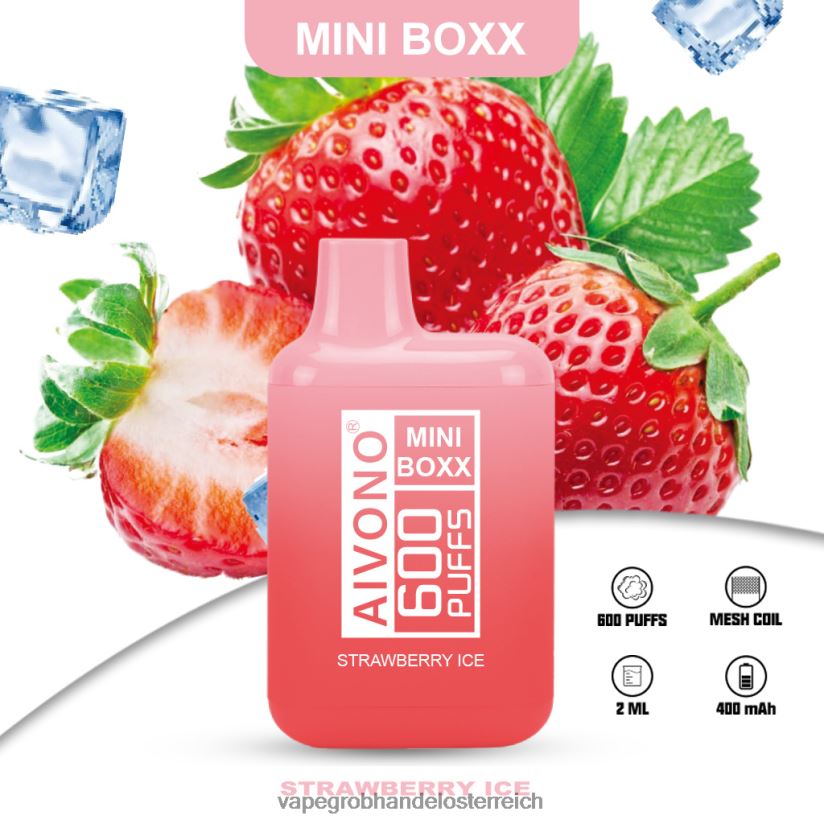 Aivono AIM MINI BOXX 600 Erdbeereis - F0TZ68236 Vape Kaufen Graz