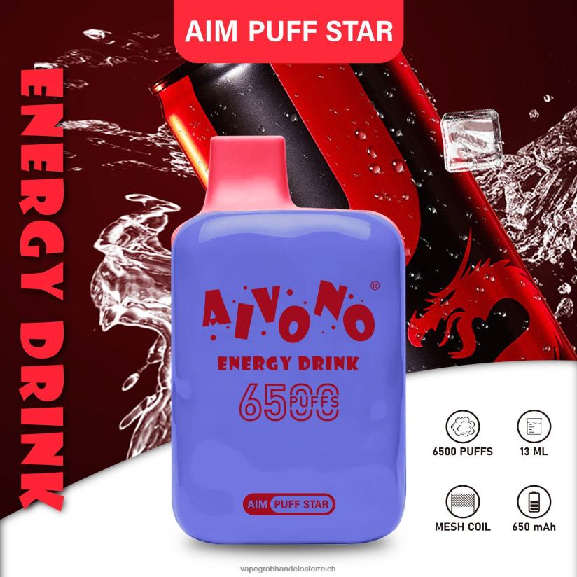Aivono AIM PUFF STAR 6500 Energy-Drink - F0TZ68293 Vape Wien