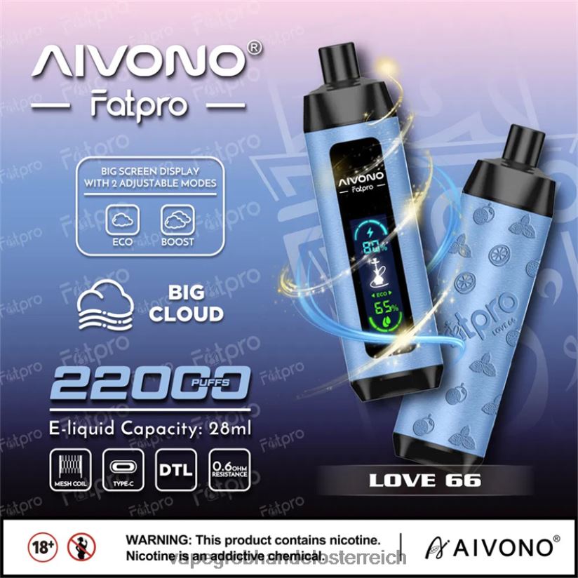 Aivono Fatpro 22000 Liebe 66 - F0TZ686 Vape Großhändler