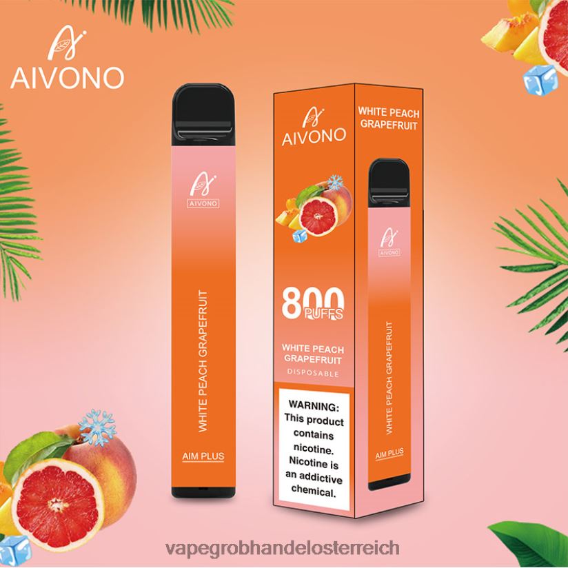 weiße Pfirsich-Grapefruit