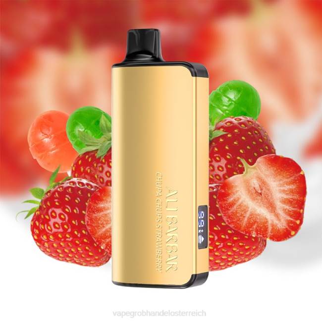Vape Großhandel Preise P4DL34 Alibarbar Ingot 20000 Einweg-Vapes Chupa Chups Erdbeere