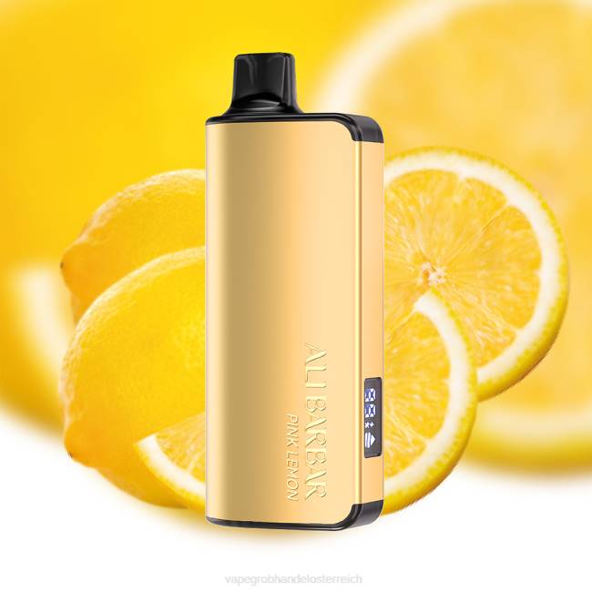 Einweg Vape Österreich P4DL23 Alibarbar Ingot 9000 Einweg-Vaporizer rosa Zitrone