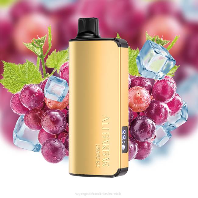 Vape Kaufen Graz P4DL20 Alibarbar Ingot 9000 Einweg-Vaporizer Traubeneis