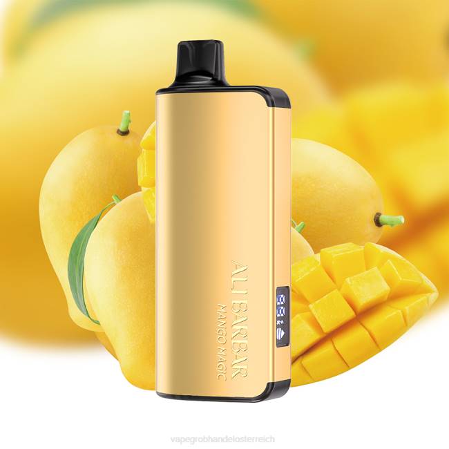 Vape Wien P4DL29 Alibarbar Ingot 9000 Einweg-Vaporizer Mango-Magie