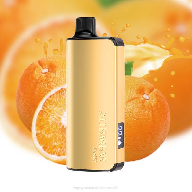 Vape Österreich Preis P4DL16 Alibarbar Ingot 9000 Einweg-Vaporizer Kalifornien Sonnenuntergang