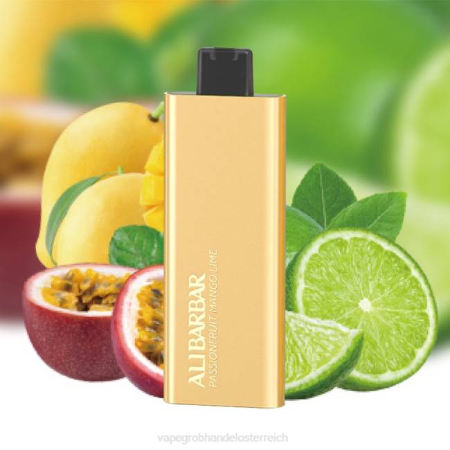 Vape Großhandel Preise P4DL58 Alibarbar Pandora 7000 Einweg-Vaporizer Passionsfrucht-Mango-Limette