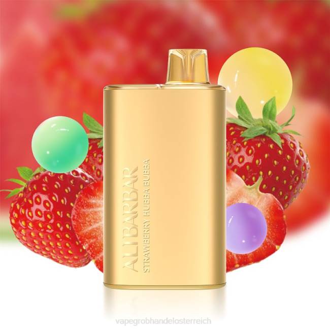 Vape Kaufen Graz P4DL12 Alibarbar Rich 8000 Einweg-Vaporizer Erdbeer-Hubba-Bubba