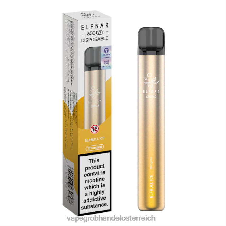 Vape Großhandel Preise Elfbull-Eis 4FVXR282 ELFBAR 600V2 20 mg