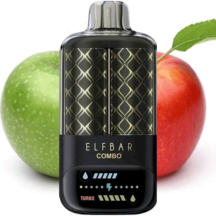 Elf Bar Combo 25000 - 24063 Shisha mit grünem Apfel und doppeltem Apfel Vape Kaufen Linz
