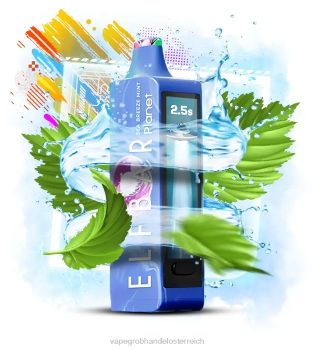 Elf Bar Planet 25000 - 240618 Meeresbrise Minze Vape Großhandel Preise
