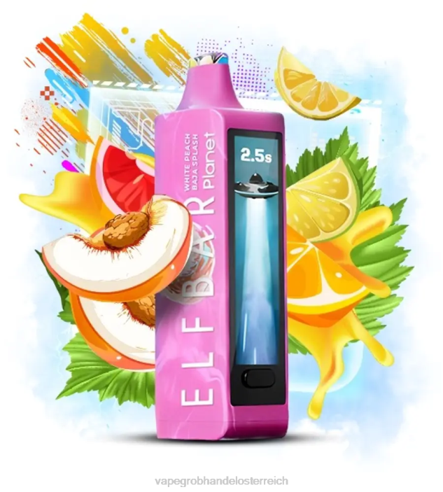 Elf Bar Planet 25000 - 240620 Weißer Pfirsich-Baja-Spritzer Vape Kaufen Graz