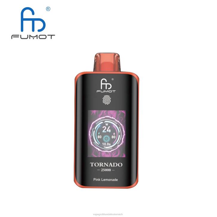Vape Wholesale Supplier T4VH10 rosa Limonade - Fumot Tornado 25000 Einweg-Vaporizer