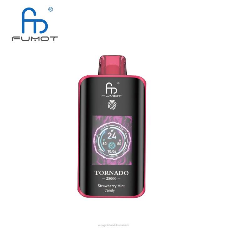 Vape Wholesale Supplier T4VH15 Erdbeer-Minz-Bonbons - Fumot Tornado 25000 Einweg-Vaporizer