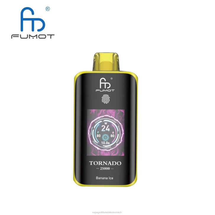 Vape Wholesale Supplier T4VH1 Bananeneis - Fumot Tornado 25000 Einweg-Vaporizer