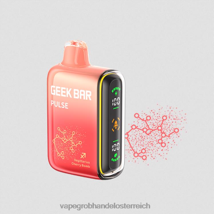 Vape Großhandel Preise Kirschbombe 4FVXR72 GEEK BAR Pulse Zodiac Edition 7500 Züge/15000 Züge