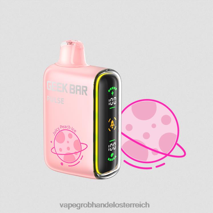 Vape Großhandel Preise saftiges Pfirsicheis 4FVXR82 GEEK BAR Pulse Planet Edition 7500 Züge/15000 Züge
