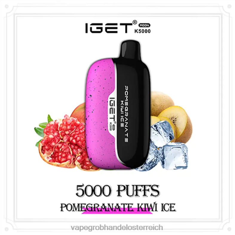 Granatapfel-Kiwi-Eis