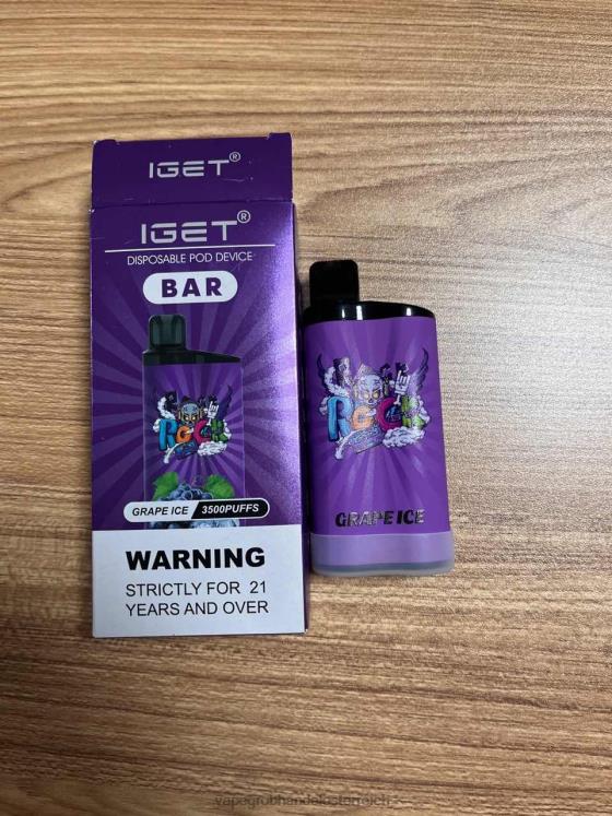 Vape Österreich Preis Traubeneis 4FVXR88 IGET BAR 3500 5 % Nikotin