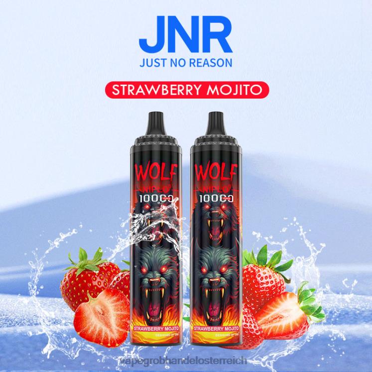 Vape Großhandel Preise Erdbeer-Mojito 4FVXR772 JNR WOLF NIPLO