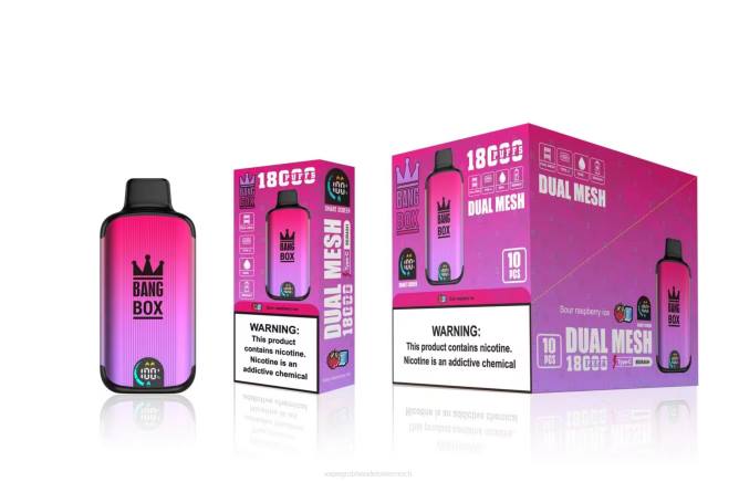Bang Box 18000 Züge NT2898 - Vape Großhandel Preise saures Himbeereis