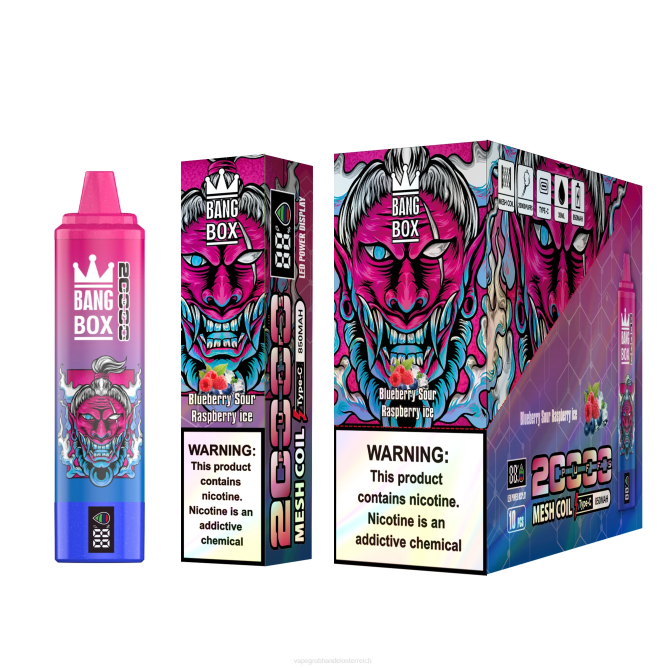 Bang Box 20000 NT2855 - Vape Großhändler Blaubeer-Sauer-Himbeereis