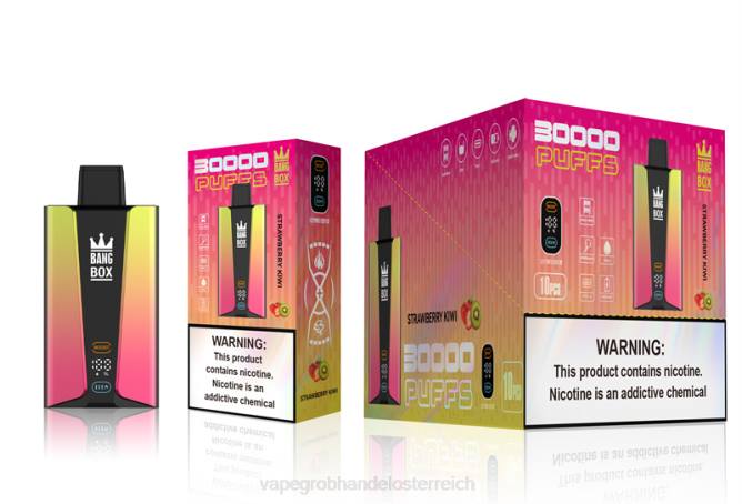 Bang Box 30.000 Züge intelligenter Bildschirm NT2874 - Vape Großhandel Preise Erdbeer-Kiwi