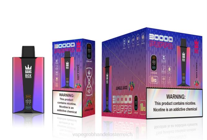 Bang Box 30.000 Züge intelligenter Bildschirm NT2878 - Vape Österreich Preis Dschungelsaft