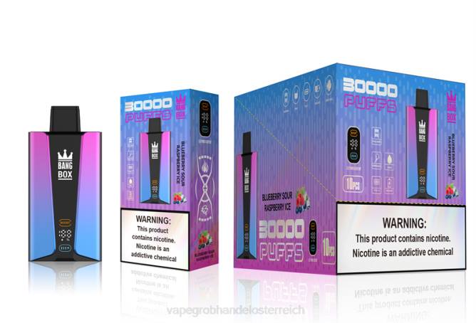 Bang Box 30.000 Züge intelligenter Bildschirm NT2881 - Vape Wien Blaubeer-Sauer-Himbeereis