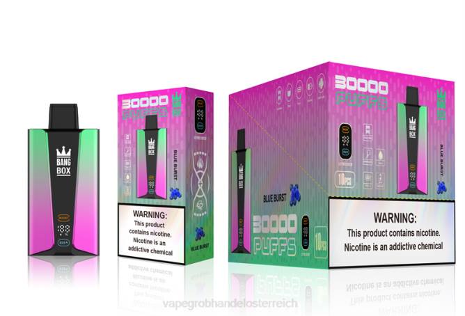 Bang Box 30.000 Züge intelligenter Bildschirm NT2882 - Vape Großhändler blauer Ausbruch