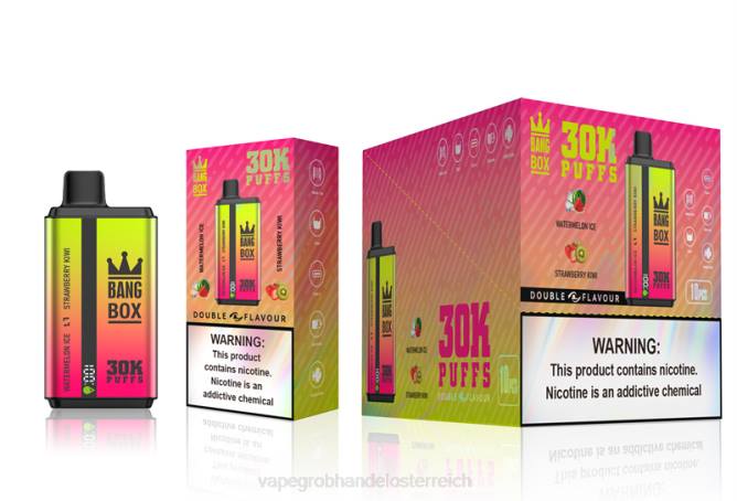 Bang Box 30.000 Züge, zwei Geschmacksrichtungen NT2862 - Vape Großhandel Preise Wassermeloneneis und Erdbeerkiwi