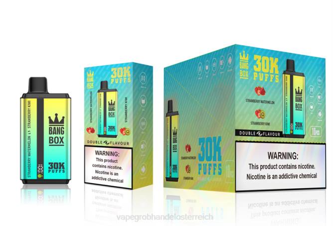 Bang Box 30.000 Züge, zwei Geschmacksrichtungen NT2864 - Vape Großhändler Erdbeer-Wassermelone und Erdbeer-Kiwi