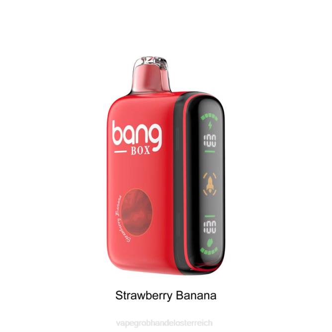 Bang Box 9000–18000 Züge, intelligente Leistungsanzeige NT2825 - Vape Großhandel Österreich Erdbeerbanane