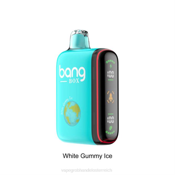 Bang Box 9000–18000 Züge, intelligente Leistungsanzeige NT2830 - Vape Österreich Preis weißes Gummieis