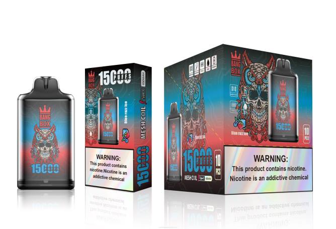 Bang Box s1-15000 Züge NT28108 - Vape Österreich Preis blaues Razz-Eis