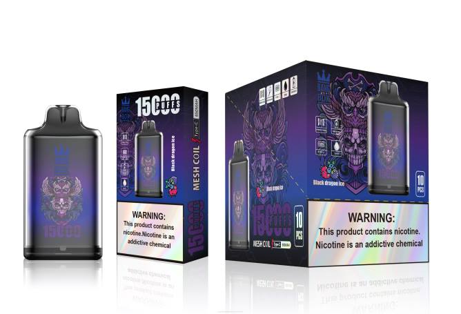 Bang Box s1-15000 Züge NT28110 - Vape Großhandel Preise schwarzes Dracheneis