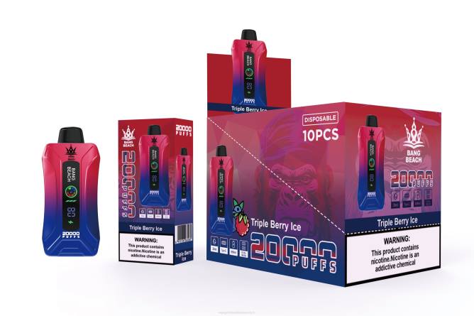 Bang Beach 20000 Züge Smart Screen Vape NT288 - Vape Großhandel Preise dreifaches Beereneis