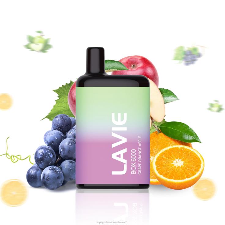 LAVIE BOX 6000 Züge 4T4XL202 | Vape Großhandel Preise Traubenorangenapfel