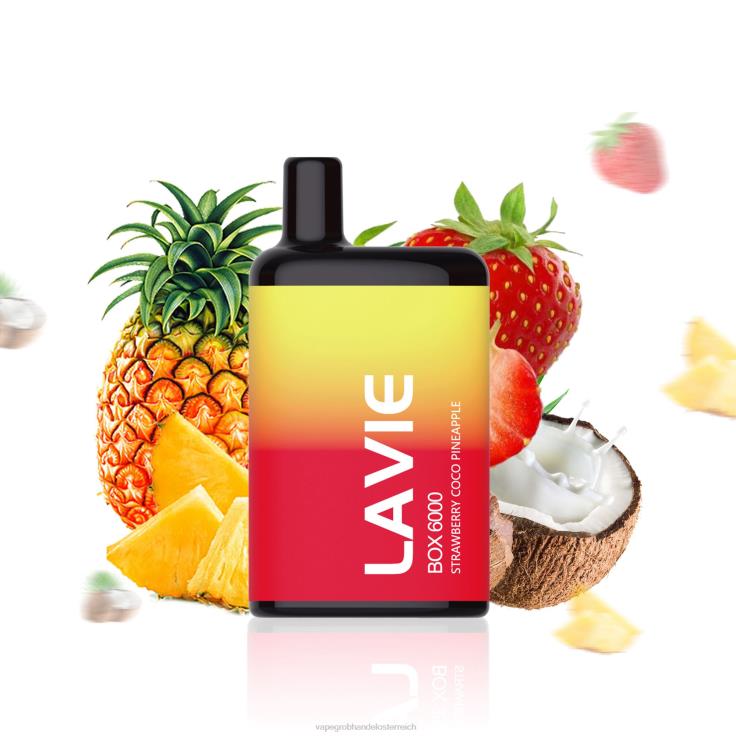 LAVIE BOX 6000 Züge 4T4XL205 | Vape Wien Erdbeer-Kokos-Ananas