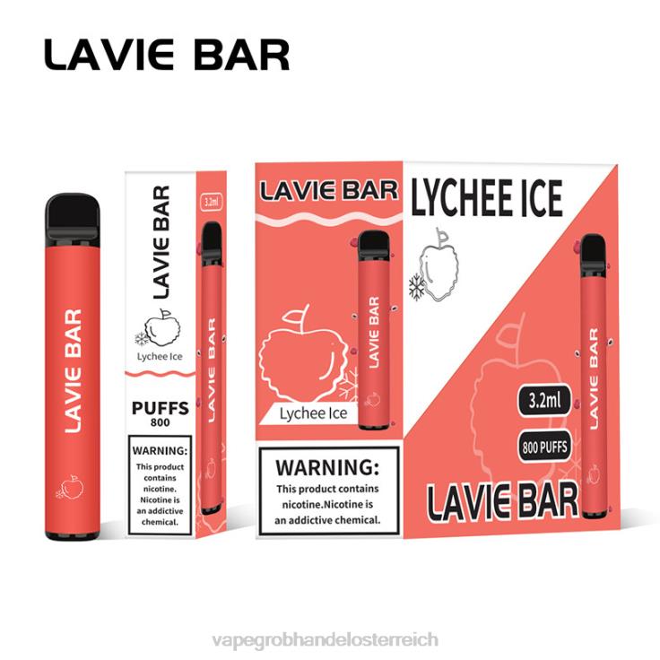 LAVIE BAR 800 Züge 4T4XL313 | Vape Großhandel Österreich Litschi-Eis